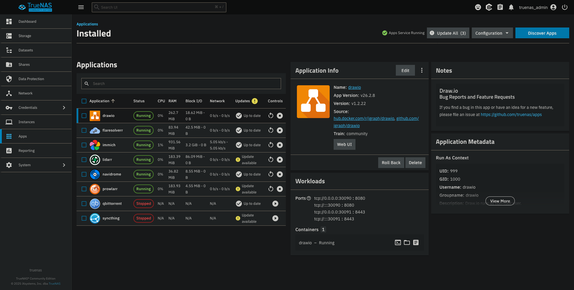 TrueNAS Apps