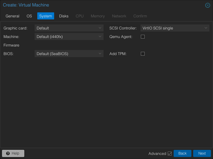 Create VM System